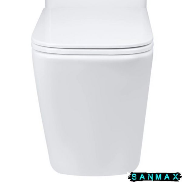 Чаша унітазу-компакту Mixxus Premium Quadro-0401-T1 Bowl 610х365х825 Tornado 1.0 без сидіння (MI8343) MI8343 фото