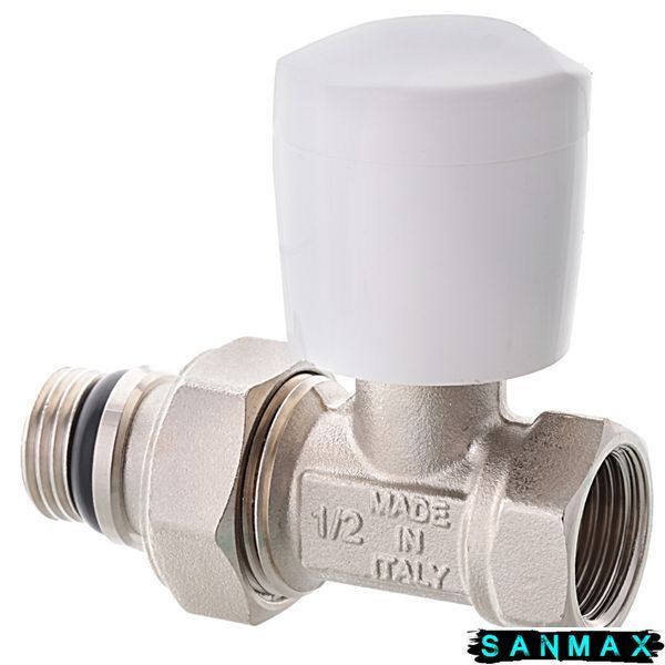 Кран радіаторний Roho 1/2" прямий з ручкою R5561-050 (АНТИПРОТІКАННЯ) (15/60) RO0131 фото