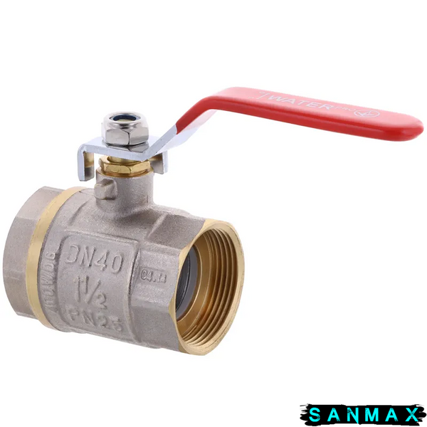 Кран кульовий 1 1/2 РГГ Вода Waterpro Червона ручка (WP0134) WP0134 фото