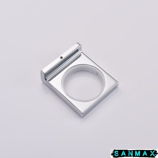 Стакан одинарний настінний Koer AS-0103-01 (скло) колір хром глянець (KR6165) KR6165 фото