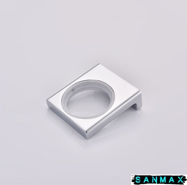 Стакан одинарний настінний Koer AS-0103-01 (скло) колір хром глянець (KR6165) KR6165 фото