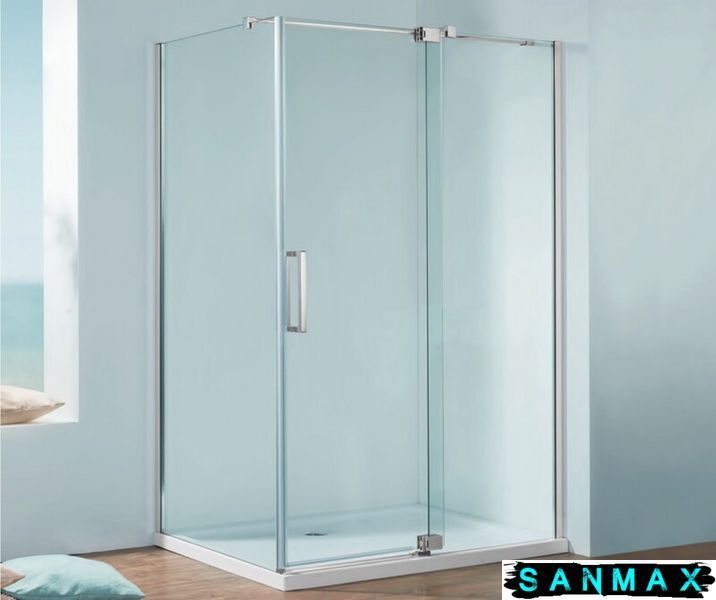 Душова кабіна без піддону Koer SR SC02-120x90x200-TR-01 прозоре скло Easy Clean 8мм, хром (KR5354) KR5354 фото