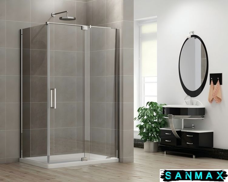Душова кабіна без піддону Koer SR SC02-120x90x200-TR-01 прозоре скло Easy Clean 8мм, хром (KR5354) KR5354 фото