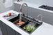 Мийка багатофункціональна Zerix ZH7546-SET-05 Decor Graphite з вбудованим змішувачем з нерж.сталі (ZM5592) ZM5592 фото 2