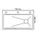 Мийка багатофункціональна Zerix ZH7546-SET-05 Decor Graphite з вбудованим змішувачем з нерж.сталі (ZM5592) ZM5592 фото 3