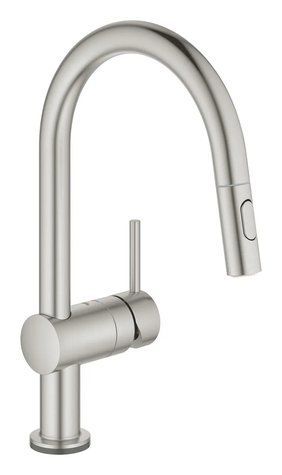 Сенсорний змішувач для кухні з висувним виливом Grohe Minta Touch (31358DC2) 31358DC2 фото