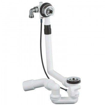 Сифон для ванни без комплекту верхньої монтажної частини GROHE Talentofill (28991000) напівавтоматичний з переливом, без ревізії (Колір хром) 1 1/2'' (28991000) 28991000 фото