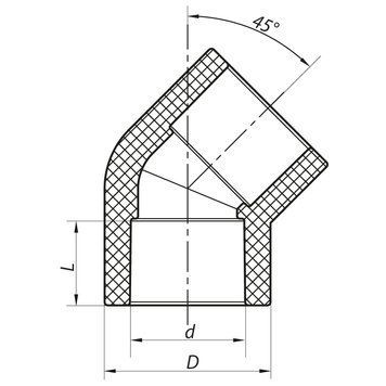 Кут 45 90 PPR Koer K0202.PRO 20 (KP2567) KP2567 фото
