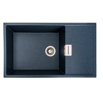 Гранітна мийка для кухні Valeso 8650 Diamond матова Антрацит SP000047306 фото