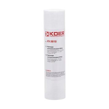 Картридж поліпропіленовий Koer KV-01-2510-10 PP10 2,5"х10" (KR5242) KR5242 фото