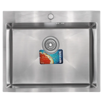 Кухонна інтегрована мийка Mixxus MX6050-185x1.0 Satin (MX0657) MX0657 фото
