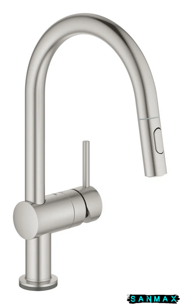 Сенсорний змішувач для кухні з висувним виливом Grohe Minta Touch (31358DC2) 31358DC2 фото