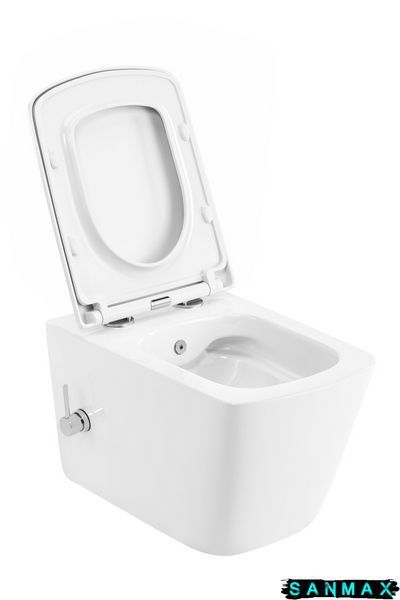 Унітаз-біде підвісний Mixxus Premium Quadro-1301-R 510x350x345mm система змиву Rimless (MP6658) MP6658 фото