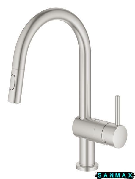 Сенсорний змішувач для кухні з висувним виливом Grohe Minta Touch (31358DC2) 31358DC2 фото