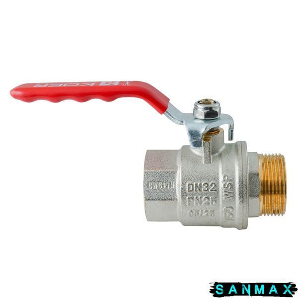 Кран кульовий 1 1/4 РГШ Вода Koer Extreme KE.215-32 Червона ручка (KR5753) KR5753 фото