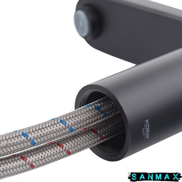Змішувач для умивальника Koer KB-10030-05 Чорний (KR5425) KR5425 фото