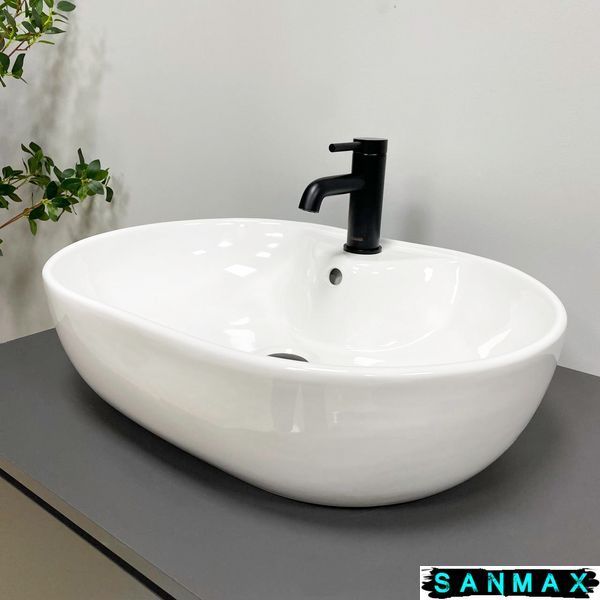 Умивальник накладний Vbi Liscia Білий VBI-015505 фото