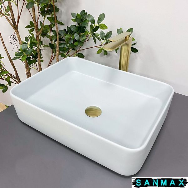 Умивальник накладний Vbi Atrani Дим Блакитний VBI-013602 фото