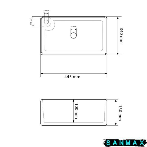 Умивальник накладний Vbi Lucito Білий VBI-015502 фото