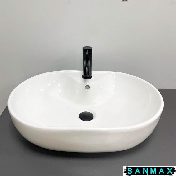 Умивальник накладний Vbi Liscia Білий VBI-015505 фото
