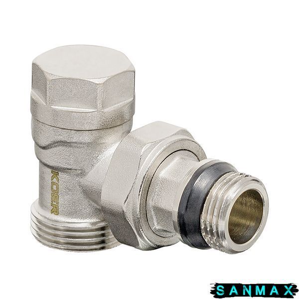 Комплект для підключення радіатора 1/2x3/4 ЗЗ кутовий Koer Set-14 (KR3178) KR3178 фото