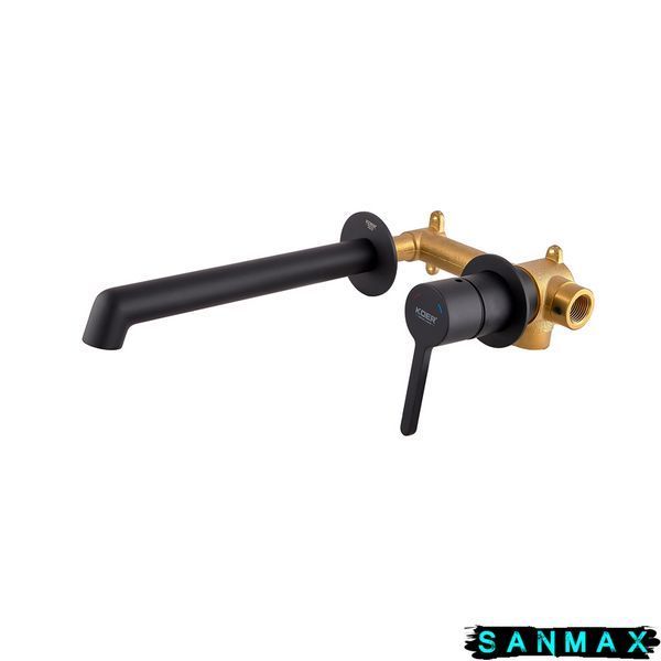 Вбудований змішувач для умивальника Koer KB-16029-05 Чорний (KR5489) KR5489 фото
