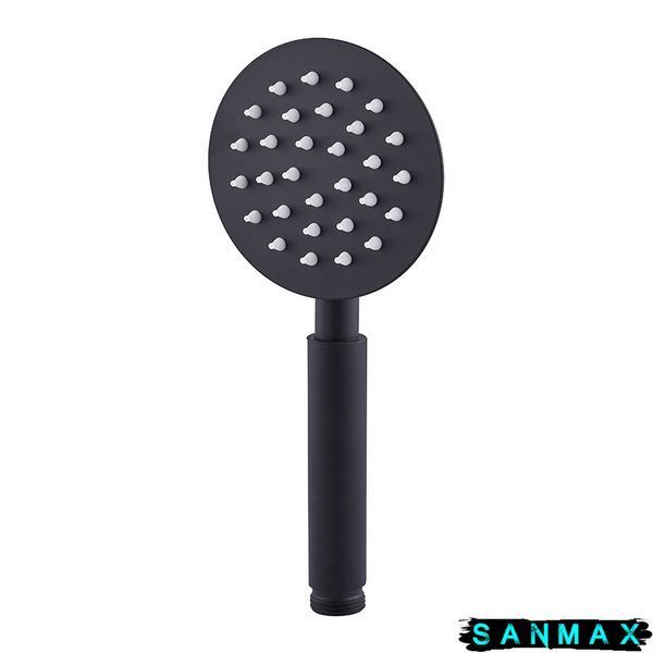 Лійка ручна для душу Mixxus SH-01 (1 режим) Чорна Нерж (MI6119) MI6119 фото