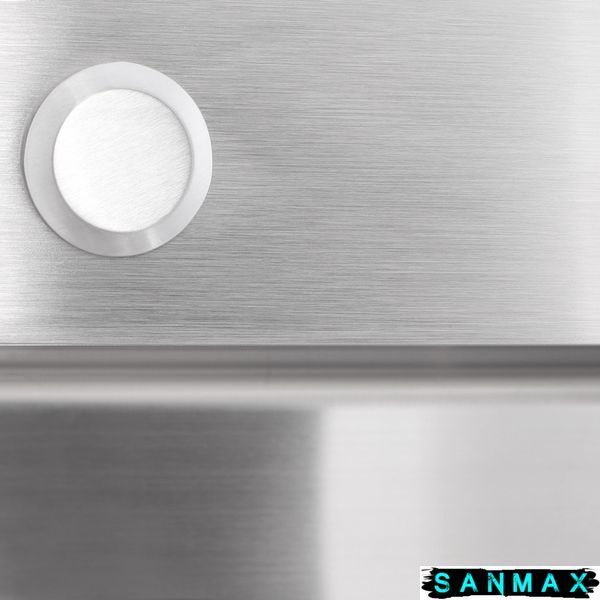 Кухонна інтегрована мийка Mixxus MX6050-185x1.0 Satin (MX0657) MX0657 фото