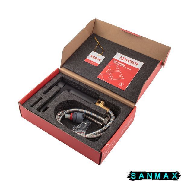 Змішувач для умивальника Koer KB-10030-05 Чорний (KR5425) KR5425 фото