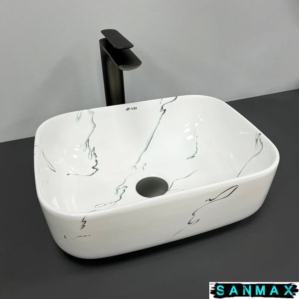 Умивальник накладний Vbi Palermo S Marmo Глянець VBI-012305 фото