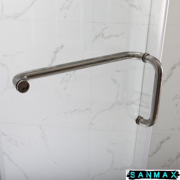Душова кабіна з низьким піддоном Mixxus Lines SCT01-90x90x198-TR Graphite New прозоре скло 6мм (MI8429) MI8429 фото