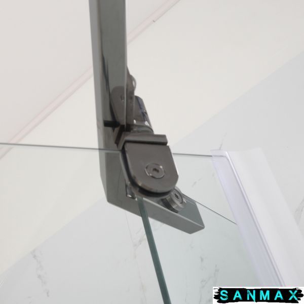Душова кабіна з низьким піддоном Mixxus Lines SCT01-90x90x198-TR Graphite New прозоре скло 6мм (MI8429) MI8429 фото