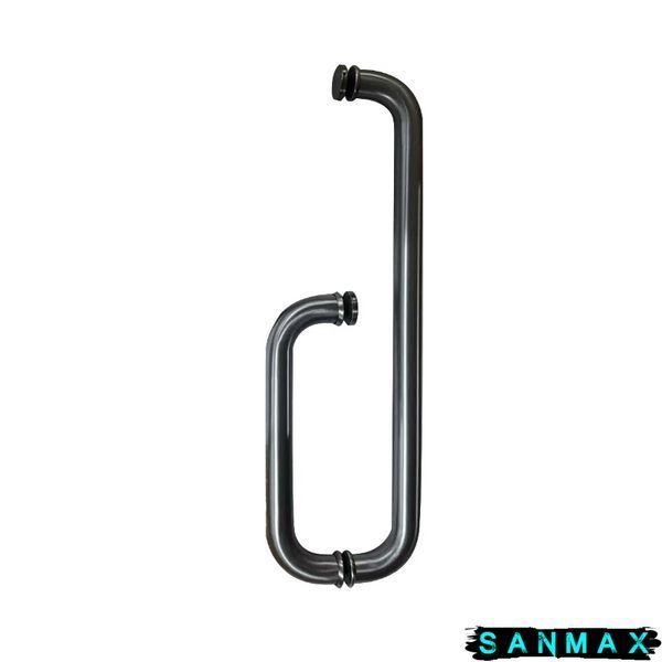 Душова кабіна з низьким піддоном Mixxus Lines SCT01-90x90x198-TR Graphite New прозоре скло 6мм (MI8429) MI8429 фото
