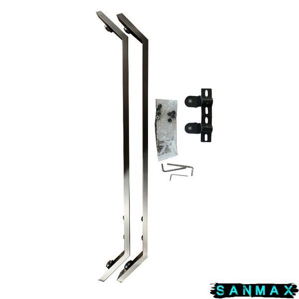 Душова кабіна з низьким піддоном Mixxus Lines SCT01-90x90x198-TR Graphite New прозоре скло 6мм (MI8429) MI8429 фото