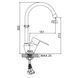 Змішувач для кухні Ledeme LM5803 (LL0606) LL0606 фото 2