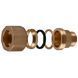 З`єднання зажимне пряме для труби &Oslash;28мм 3/4&Prime;З латунне LS442S OPTIMUM 000031016 фото 5