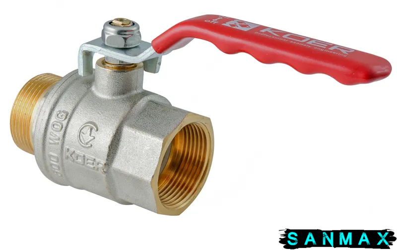Кран кульовий 1 1/4 РГШ Вода Koer Extreme KE.215-32 Червона ручка (KR5753) KR5753 фото