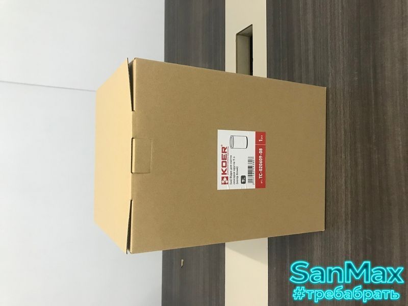 Відро для сміття сенсорне кругле Koer TC-020609-08 9 л Біле (KR5938) KR5938 фото