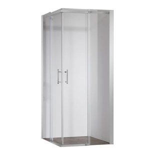 Душова кабіна без піддону Koer SR SC03-100x100x200-TR-01 прозоре скло Easy Clean 6мм, хром (KR5357) KR5357 фото
