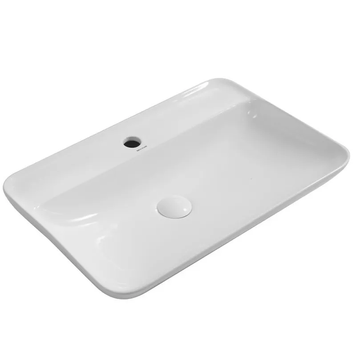 Умивальник накладний керамічний Mixxus Premium Bevel-0203 600х405х120mm з отвором під змішувач (MP6513) MP6513 фото