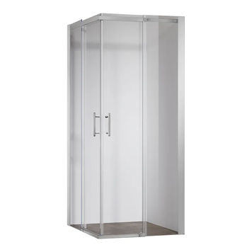 Душова кабіна без піддону Koer SR SC03-100x100x200-TR-01 прозоре скло Easy Clean 6мм, хром (KR5357) KR5357 фото