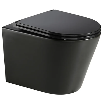 Унітаз підвісний Mixxus Premium Bevel-0301-T3 Чорний 515х355х365mm, система змиву Tornado 3.0 (MP6595) MP6595 фото