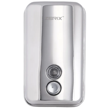 Дозатор для миючого засобу настінний Zerix D-800-SUS Нерж (ZX3246) ZX3246 фото