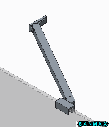 Двері в нішу Koer SR SD04-120x200-TR-07 прозоре скло Easy Clean 10мм, графіт (KR5388) KR5388 фото