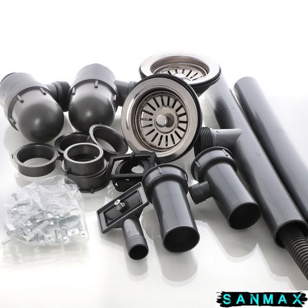 Мийка кухонна Zerix Z7848D-08-180E Double (Satin) (ZS0578) ZS0578 фото