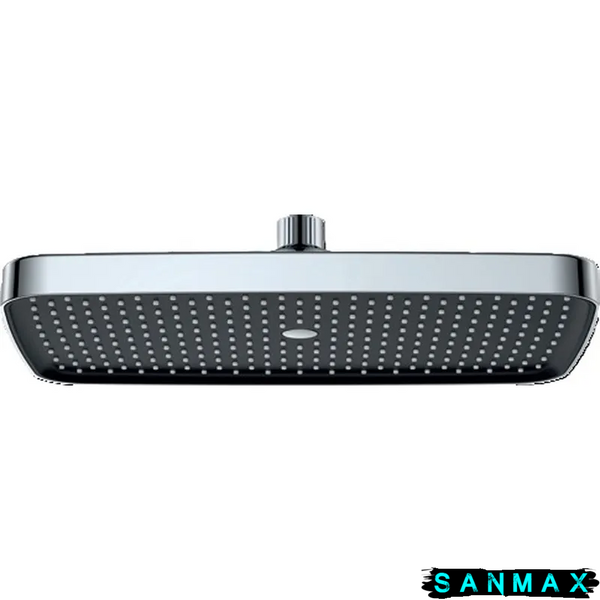 Лійка стельова для душу Koer KP-0402-01-OH 31 см на 20 см Хром Пластик (KR4984) KR4984 фото
