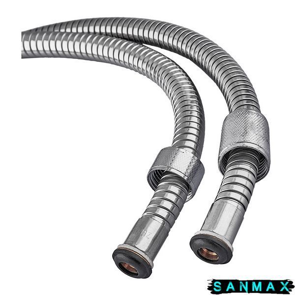 Шланг для душу Zerix Chr.F01 розтяжний 175-225 см блістер (ZX0111) ZX0111 фото