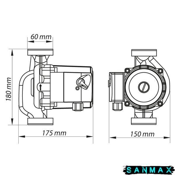 Насос циркуляційний Koer KP.GRS-32/8-180 (KP0252) KP0252 фото