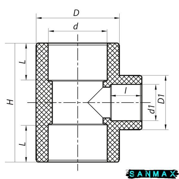 Трійник редукційний 75x63x75 PPR Koer K0222.PRO 25 (KP2587) KP2587 фото