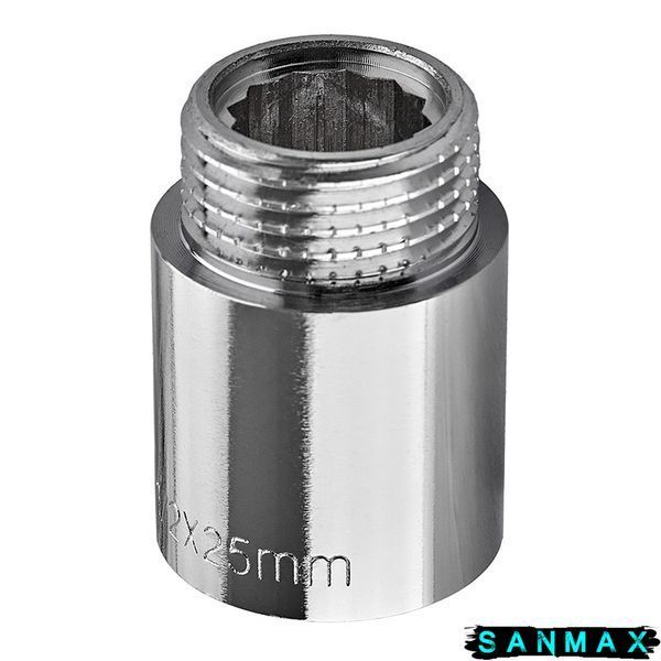 Подовжувач Europroduct EP.E025.Chr - 1/2"MF-25мм хром (EP6124) EP6124 фото